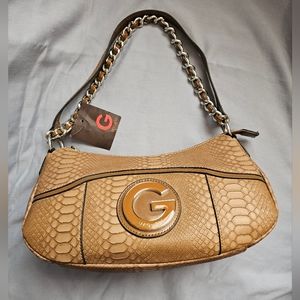 Brand New Guess Wilma Shoulder Hobo bag in Cognac